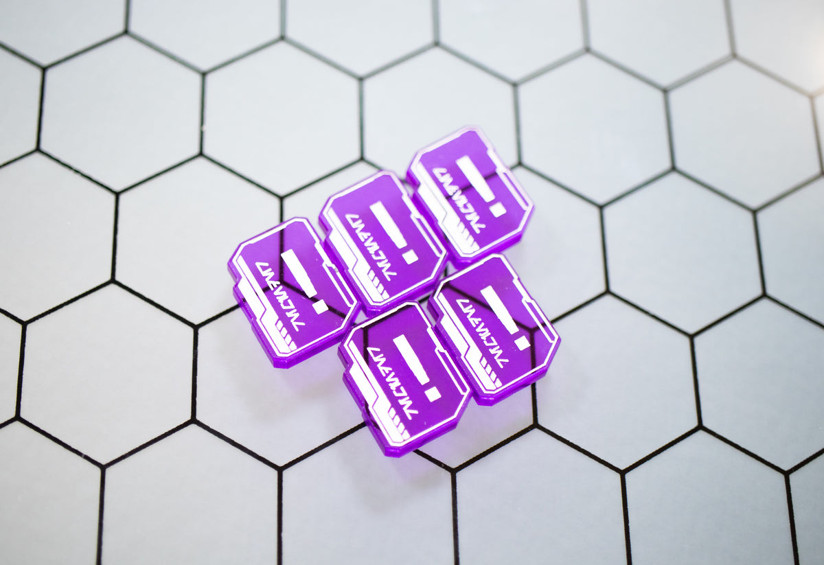 Star Wars Unlimited - 55 Transparent Acrylic Tokens - Bundle Set – Single-Sided
