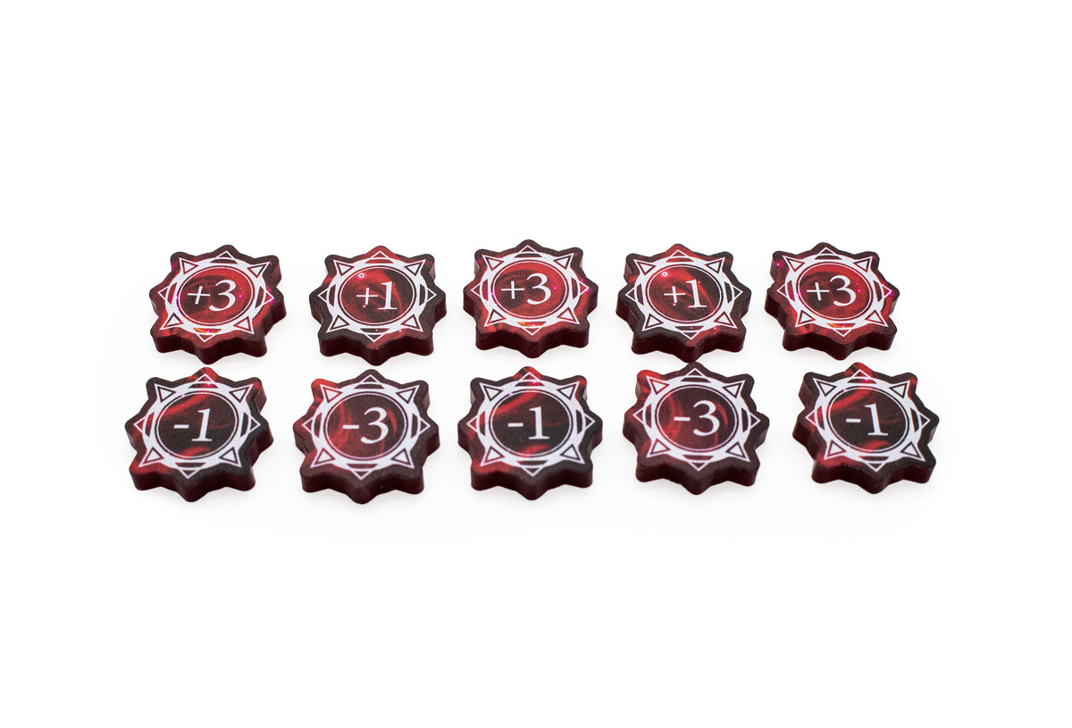 Lorcana - Full Color Acrylic Tokens - Strength Set - Double-Sided