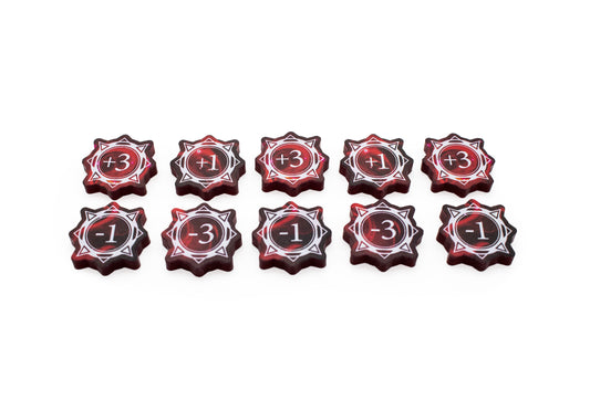 Lorcana - Full Color Acrylic Tokens - Strength Set - Double-Sided