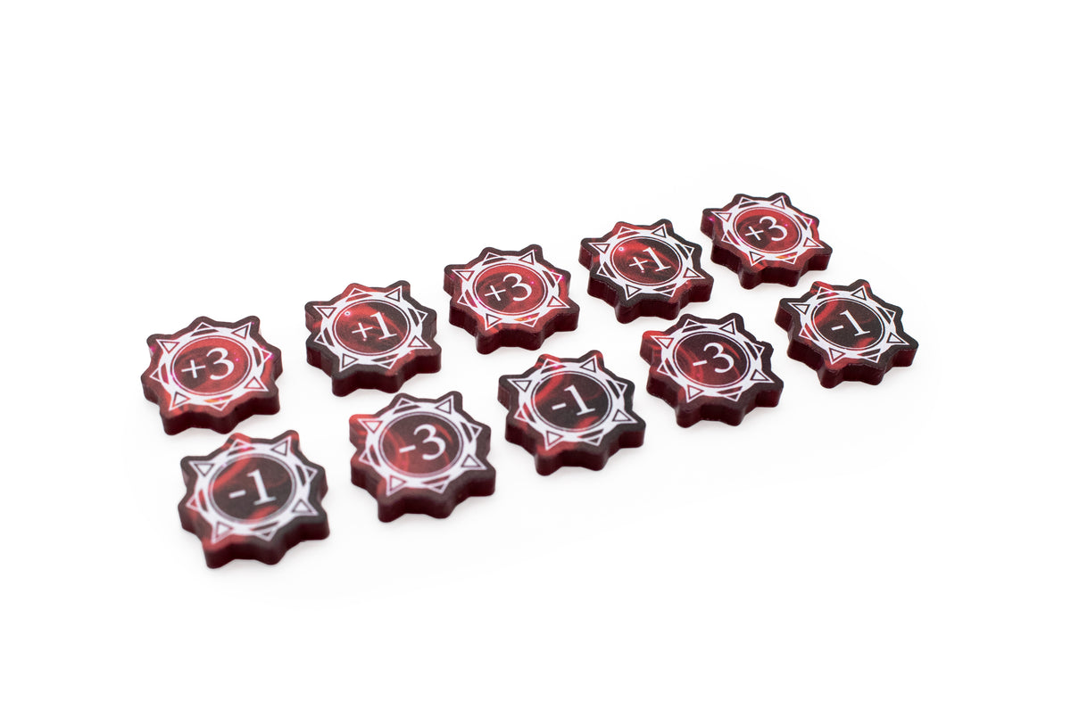 Lorcana - Full Color Acrylic Tokens - Strength Set - Double-Sided