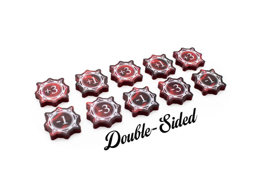 Lorcana - Full Color Acrylic Tokens - Strength Set - Double-Sided