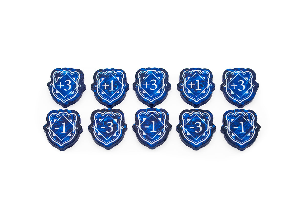 Lorcana - Full Color Acrylic Tokens - Willpower Set - Double-Sided